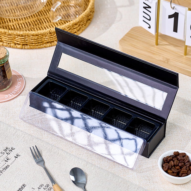 5-Compartment Windowed Chocolate Packaging Box, Hard Box, Handmade High-End Valentine'S Day Ferrero Chocolate Gift Box - Image 5